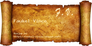 Faukel Vince névjegykártya